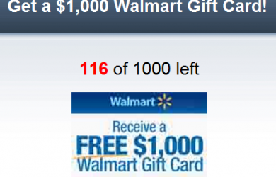 Get a 1 000 Walmart Gift Card