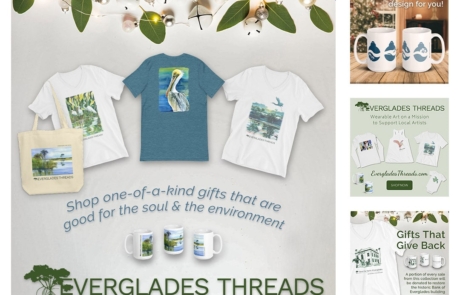 PW Everglades Threads Ethical Sustainable Naples Florida Clothing Advertisement